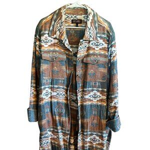Women's Boutique Western Shacket NWT Size XL